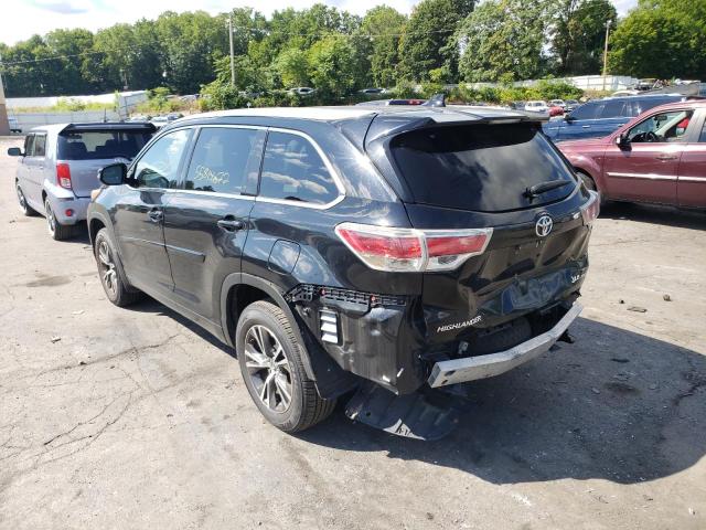 Photo 3 from auction – 2016 TOYOTA HIGHLANDER with VIN 5TDJKRFH4GS252809