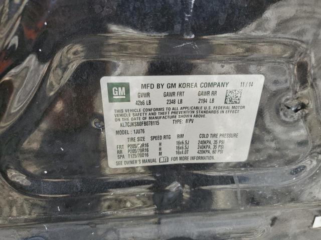 صورة رقم 10 من المزاد - 2015 CHEVROLET TRAX LS مع VIN KL7CJKSB0FB078115