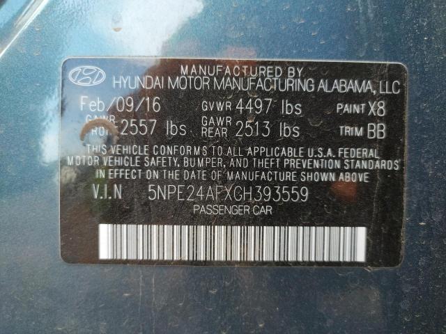 Photo 10 from auction – 2016 HYUNDAI SONATA SE with VIN 5NPE24AFXGH393559