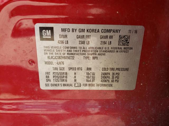 Photo 10 from auction – 2017 BUICK ENCORE ESS with VIN KL4CJCSB2HB056722