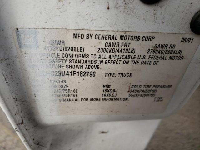 Photo 10 from auction – 2001 CHEVROLET SILVERADO with VIN 1GCHC23U41F182790