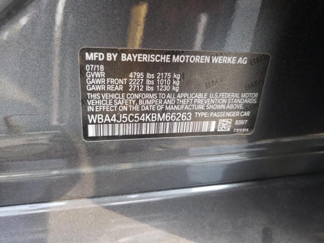 Photo 10 from auction – 2019 BMW 440I GRAN with VIN WBA4J5C54KBM66263