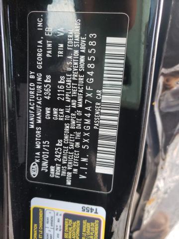 Photo 10 from auction – 2015 KIA OPTIMA LX with VIN 5XXGM4A7XFG485583