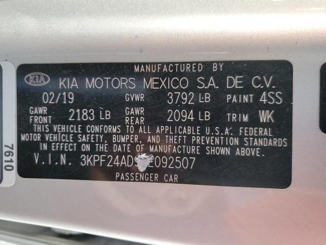 Photo 10 from auction – 2019 KIA FORTE FE with VIN 3KPF24AD9KE092507