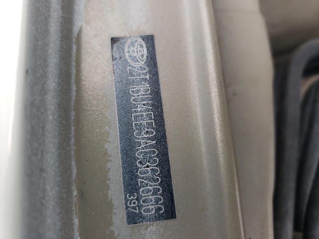 Photo 10 from auction – 2010 TOYOTA COROLLA BA with VIN 2T1BU4EE9AC362666