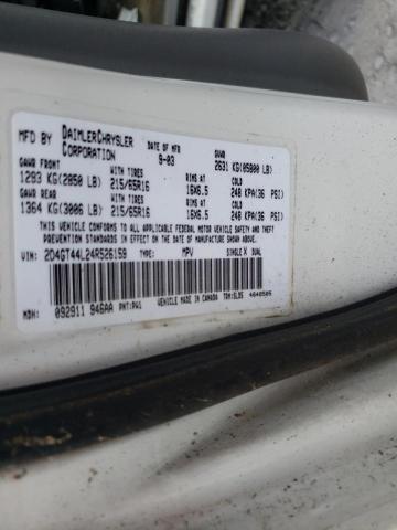 Photo 10 from auction – 2004 DODGE GRAND CARA with VIN 2D4GT44L24R526159