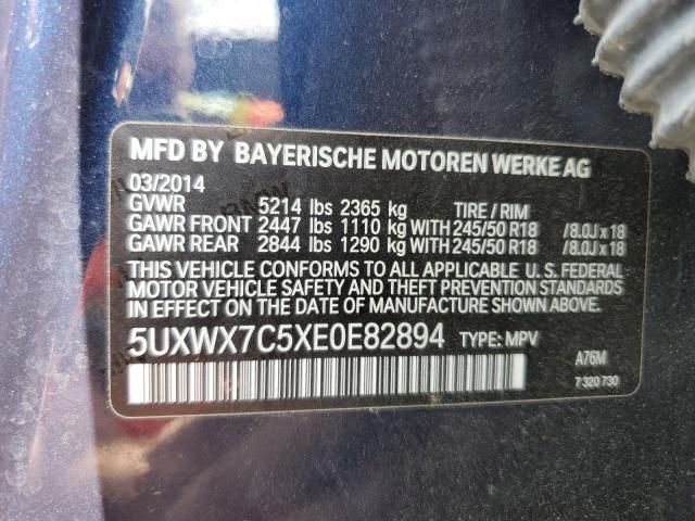 Photo 10 from auction – 2014 BMW X3 XDRIVE3 with VIN 5UXWX7C5XE0E82894
