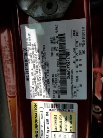Photo 10 from auction – 2014 FORD FUSION TIT with VIN 3FA6P0K95ER178811