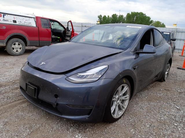Photo 2 from auction – 2020 TESLA MODEL Y with VIN 5YJYGDEE0LF006865