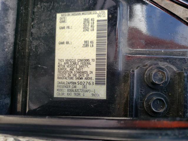Photo 10 from auction – 2011 NISSAN ALTIMA BAS with VIN 1N4AL2AP9BN502763