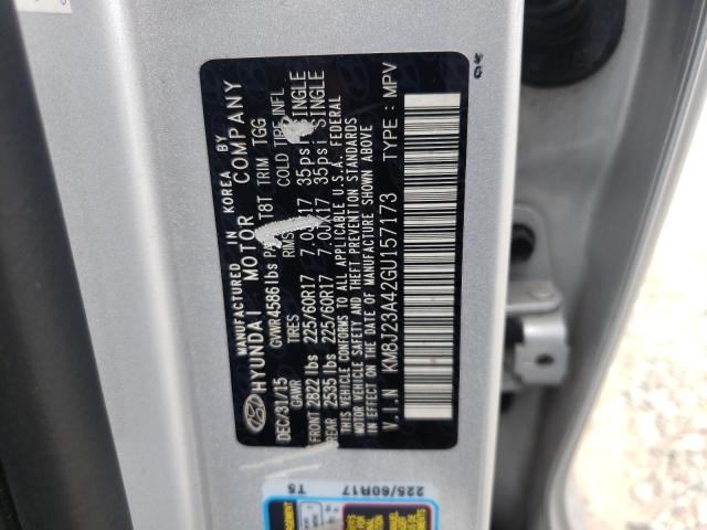 Photo 10 from auction – 2016 HYUNDAI TUCSON SE with VIN KM8J23A42GU157173