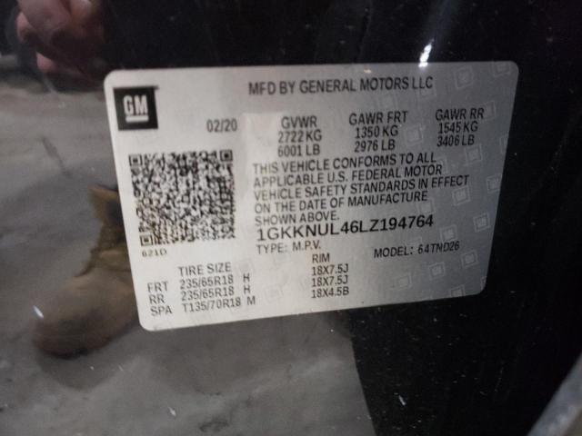 Photo 10 from auction – 2020 GMC ACADIA SLT with VIN 1GKKNUL46LZ194764