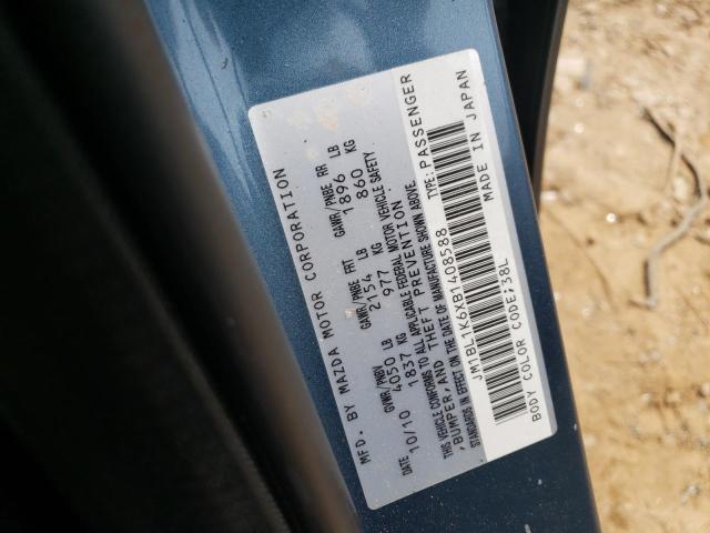 Photo 10 from auction – 2011 MAZDA 3 S with VIN JM1BL1K6XB1408588