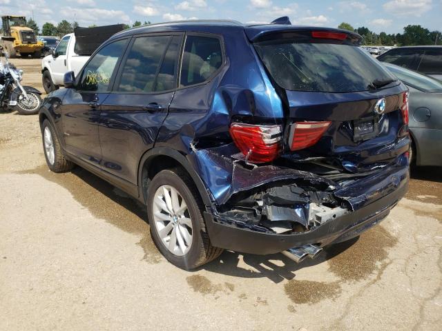 Photo 3 from auction – 2017 BMW X3 XDRIVE2 with VIN 5UXWX9C35H0W69214