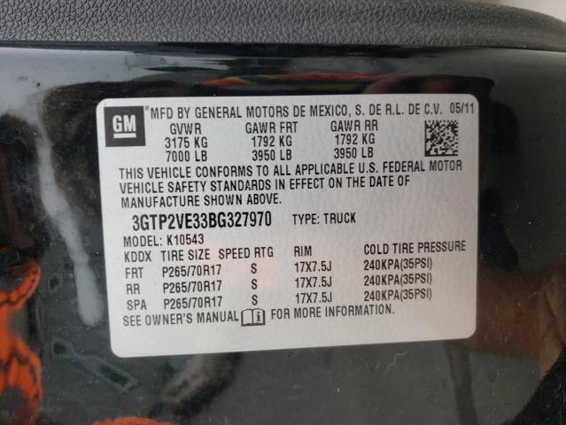 Photo 10 from auction – 2011 GMC SIERRA K15 with VIN 3GTP2VE33BG327970