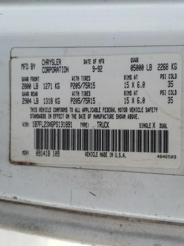 Photo 10 from auction – 1993 DODGE DAKOTA with VIN 1B7FL23X6PS131891