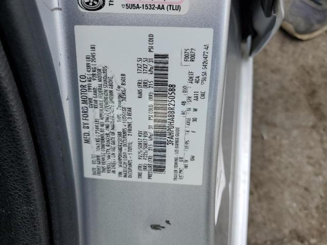 Photo 10 from auction – 2011 FORD FUSION SE with VIN 3FAHP0HA8BR250588