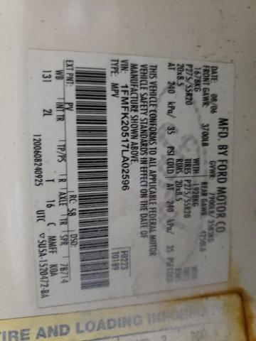 Photo 10 from auction – 2007 FORD EXPEDITION with VIN 1FMFK20517LA02596