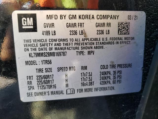 Photo 10 from auction – 2021 CHEVROLET TRAILBLAZE with VIN KL79MMS28MB169787