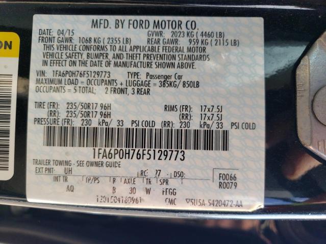 Photo 10 from auction – 2015 FORD FUSION SE with VIN 1FA6P0H76F5129773