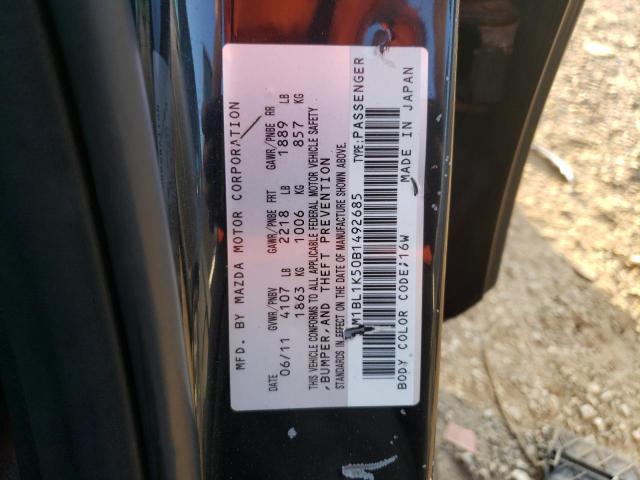 Photo 10 from auction – 2011 MAZDA 3 S with VIN JM1BL1K50B1492685