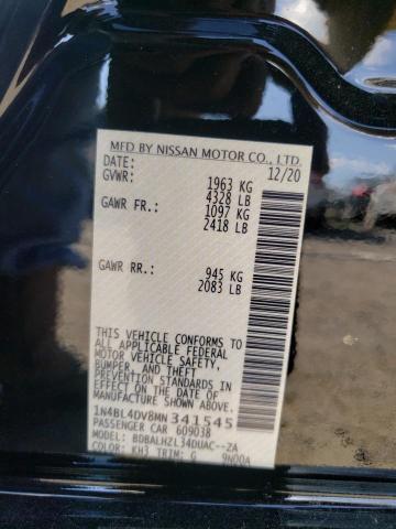 Photo 10 from auction – 2021 NISSAN ALTIMA SV with VIN 1N4BL4DV8MN341545
