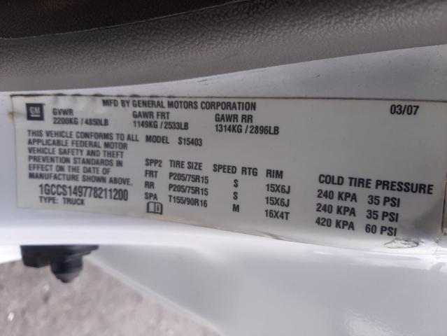 Photo 10 from auction – 2007 CHEVROLET COLORADO with VIN 1GCCS149778211200