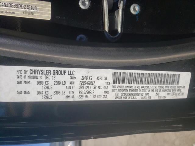 Photo 10 from auction – 2013 JEEP COMPASS LA with VIN 1C4NJDEB9DD218103
