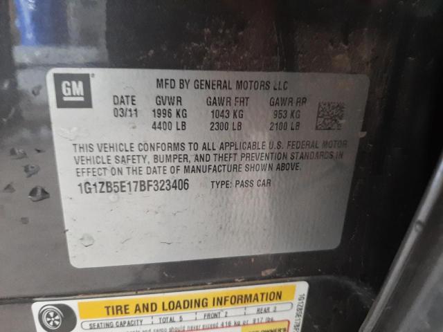Photo 10 from auction – 2011 CHEVROLET MALIBU LS with VIN 1G1ZB5E17BF323406