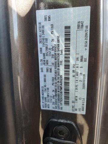 Photo 10 from auction – 2021 FORD F150 SUPER with VIN 1FTEX1CB7MFA05235