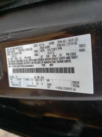 Photo 10 from auction – 2017 FORD ESCAPE S with VIN 1FMCU0F76HUA64081