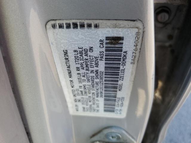 Photo 10 from auction – 2001 TOYOTA COROLLA CE with VIN 1NXBR12E11Z538502