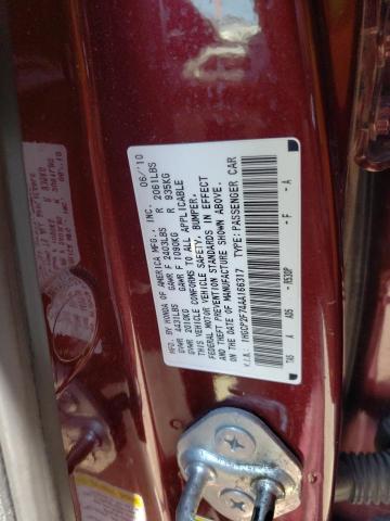 Photo 10 from auction – 2010 HONDA ACCORD EX with VIN 1HGCP2F74AA166317
