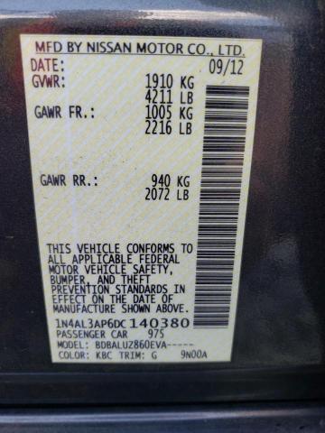 Photo 10 from auction – 2013 NISSAN ALTIMA 2.5 with VIN 1N4AL3AP6DC140380