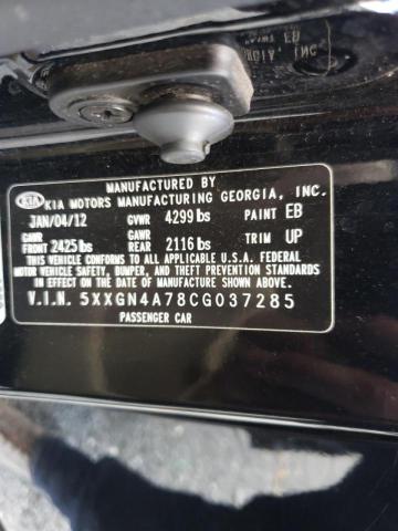 Photo 10 from auction – 2012 KIA OPTIMA EX with VIN 5XXGN4A78CG037285