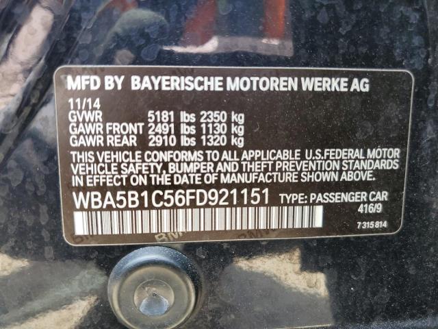 Photo 10 from auction – 2015 BMW 535 I with VIN WBA5B1C56FD921151