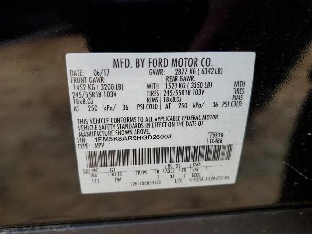 Foto 10 de la subasta – 2017 FORD EXPLORER P con VIN 1FM5K8AR9HGD26003