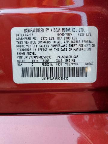 Photo 10 from auction – 2015 INFINITI Q50 BASE with VIN JN1BV7AP9FM350830