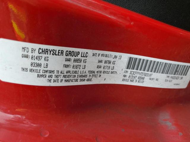 Photo 10 from auction – 2013 FIAT 500 ABARTH with VIN 3C3CFFFH7DT623107