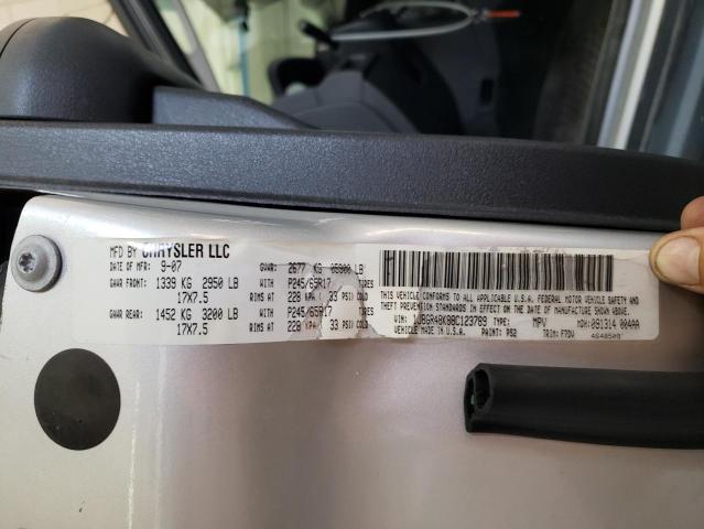 Photo 10 from auction – 2008 JEEP GRAND CHER with VIN 1J8GR48K88C123789