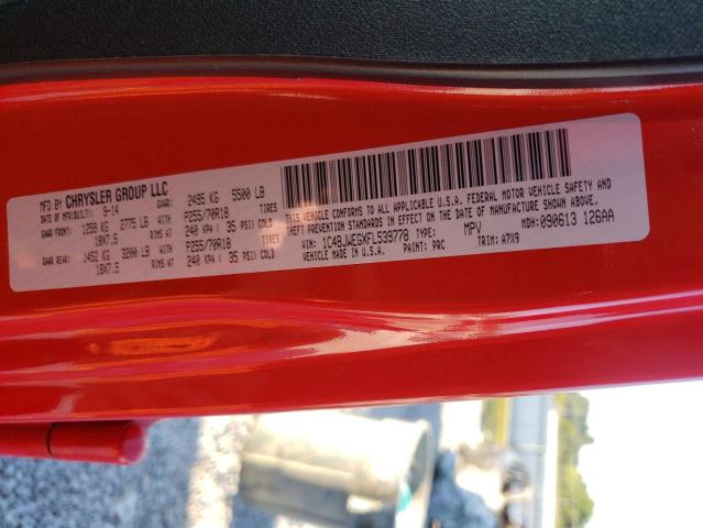 Photo 10 from auction – 2015 JEEP WRANGLER U with VIN 1C4BJWEGXFL539778