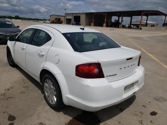 Photo 3 from auction – 2013 DODGE AVENGER SE with VIN 1C3CDZAB7DN529108