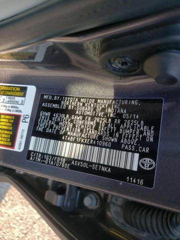 Photo 10 from auction – 2014 TOYOTA CAMRY L with VIN 4T4BF1FKXER410960