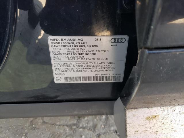 Photo 10 from auction – 2018 AUDI Q5 PREMIUM with VIN WA1BNAFY9J2239303