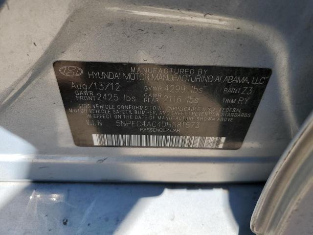 Photo 10 from auction – 2013 HYUNDAI SONATA SE with VIN 5NPEC4AC4DH581573