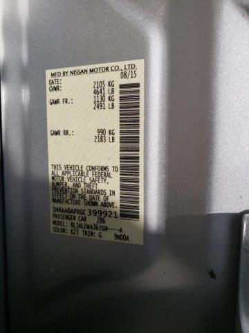 Photo 10 from auction – 2016 NISSAN MAXIMA 3.5 with VIN 1N4AA6APXGC399921