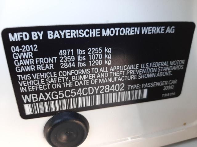 Photo 10 from auction – 2012 BMW 528 I with VIN WBAXG5C54CDY28402