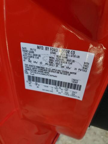Photo 10 from auction – 2012 FORD F150 SUPER with VIN 1FTEX1CM6CFC97041