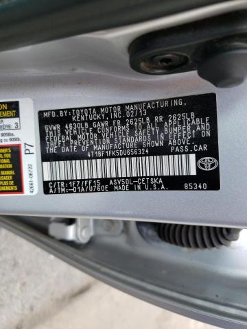 Photo 10 from auction – 2013 TOYOTA CAMRY L with VIN 4T1BF1FK5DU656324
