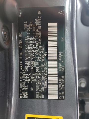 Photo 10 from auction – 2012 TOYOTA HIGHLANDER with VIN 5TDYK3EH3CS054293